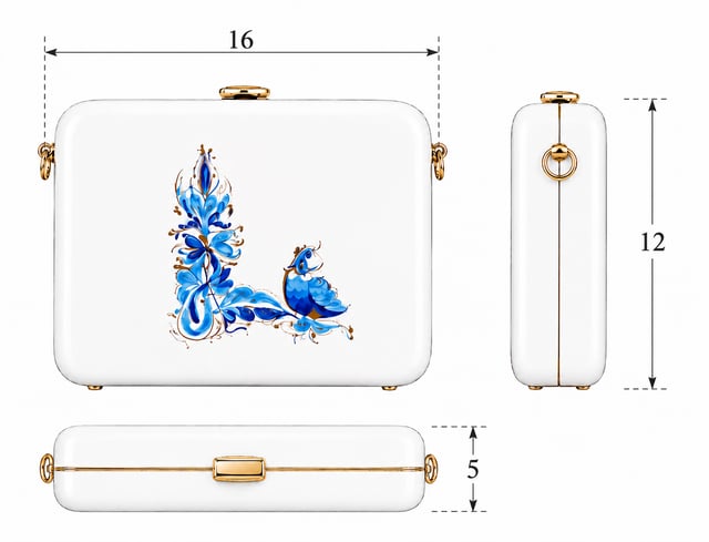 Bag  Elegance: L with bird letter - TD PRODUCT